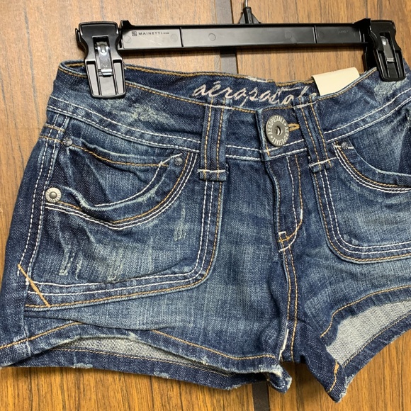 COPY - NEW Aeropostale Heavy Stitch Denim Jean Shorts - Picture 4 of 7